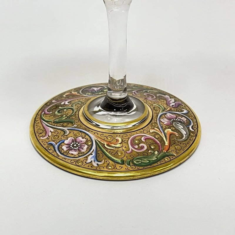 Прекрасная пара бокалов Moser 1900 гг Чехия