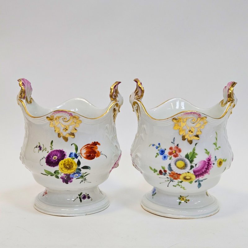 Кашпо Meissen с цветами (к)