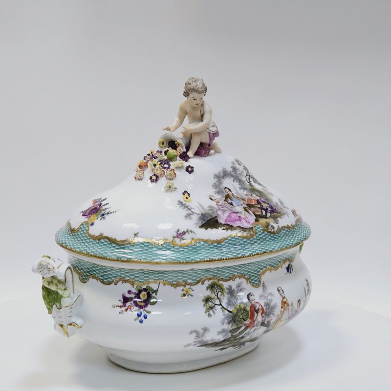 Большая супница Meissen из заказного сервиза 1773-1774г