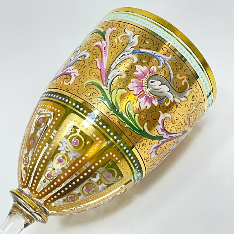 Прекрасная пара бокалов Moser 1900 гг Чехия