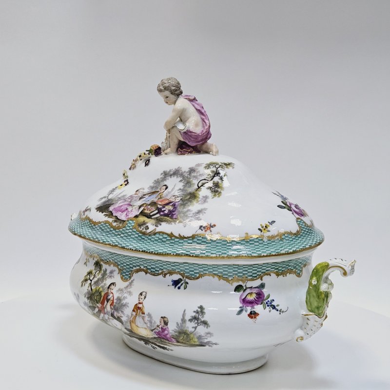 Большая супница Meissen из заказного сервиза 1773-1774г