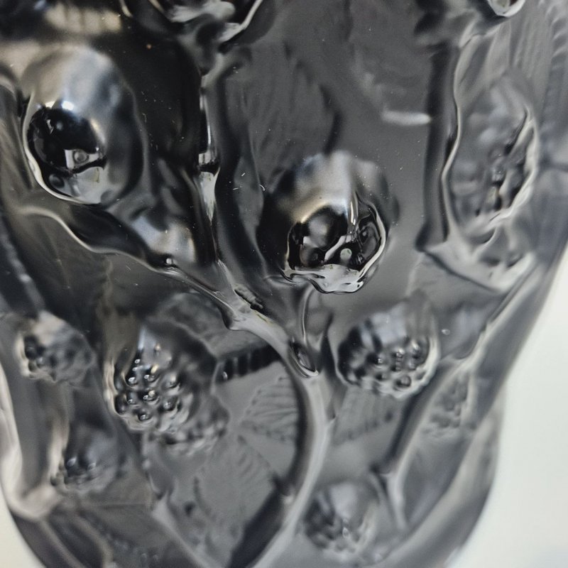 Ваза Mures Noir Lalique Ежевика черная