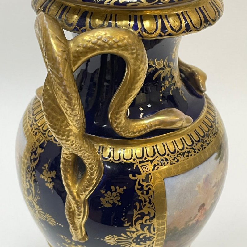 Парные вазы Meissen 1870-80 гг