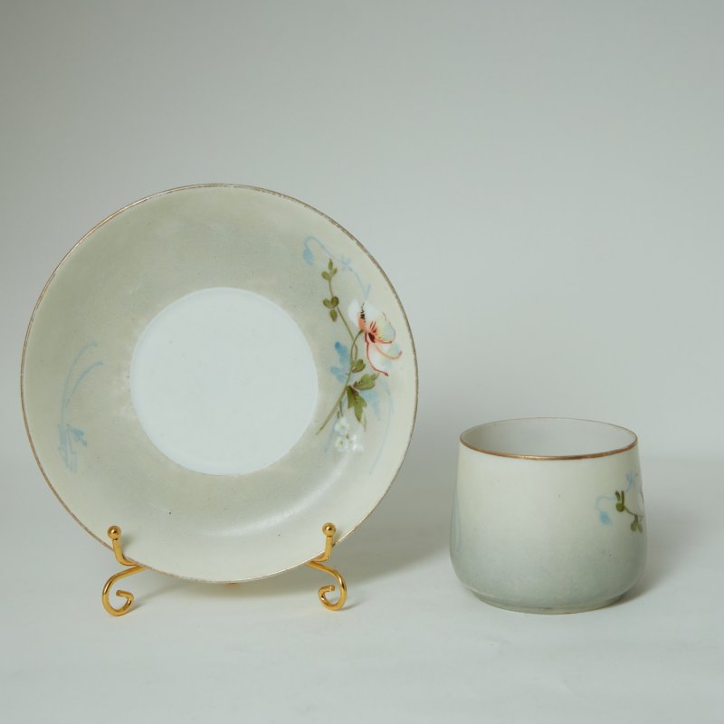 Чайная пара с цветами Фарфортрест