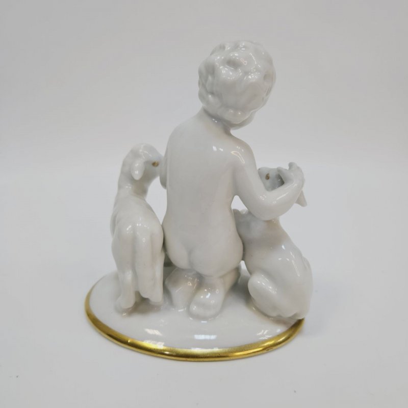 Статуэтка Путти с козлятами Neue Tettau