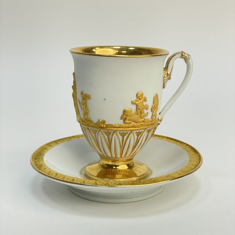 Набор из 4 предметов Meissen 1814-1824 года (к)