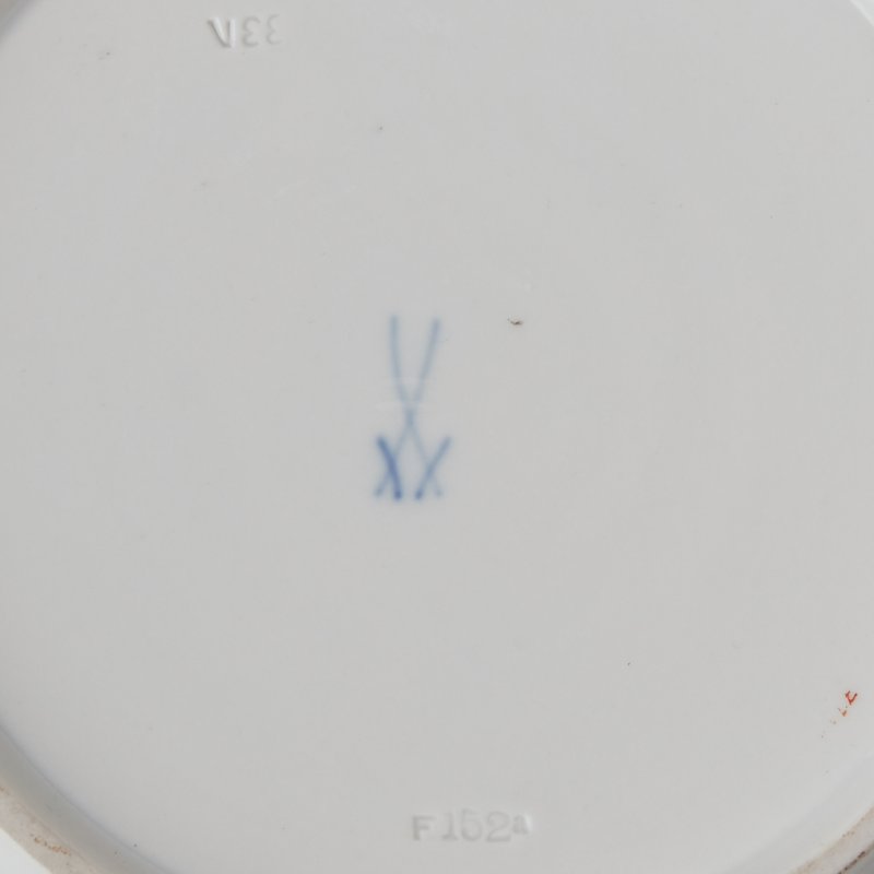 Блюдо Meissen роспись фиолетовый борт