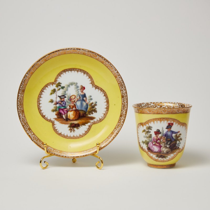 Чайная пара  Meissen