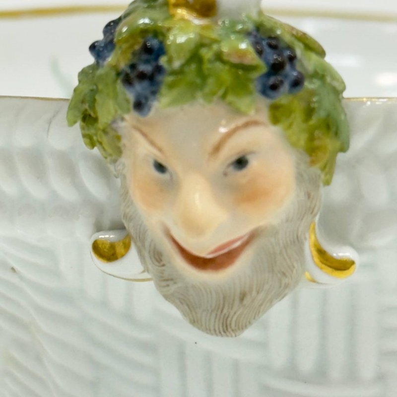Овальная чаша-корзиночка Meissen  период Knauff Schwerter(1850-1924)