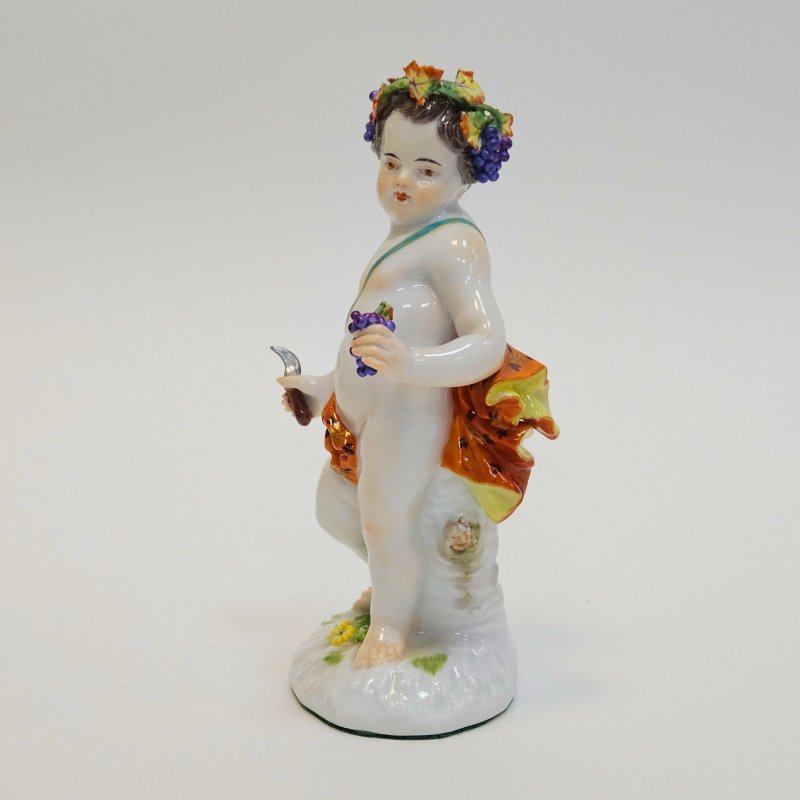 Фигурка Сбор винограда Путти Meissen