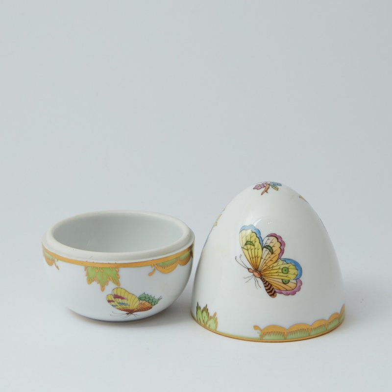 Шкатулка в форме яйца 1949г Herend