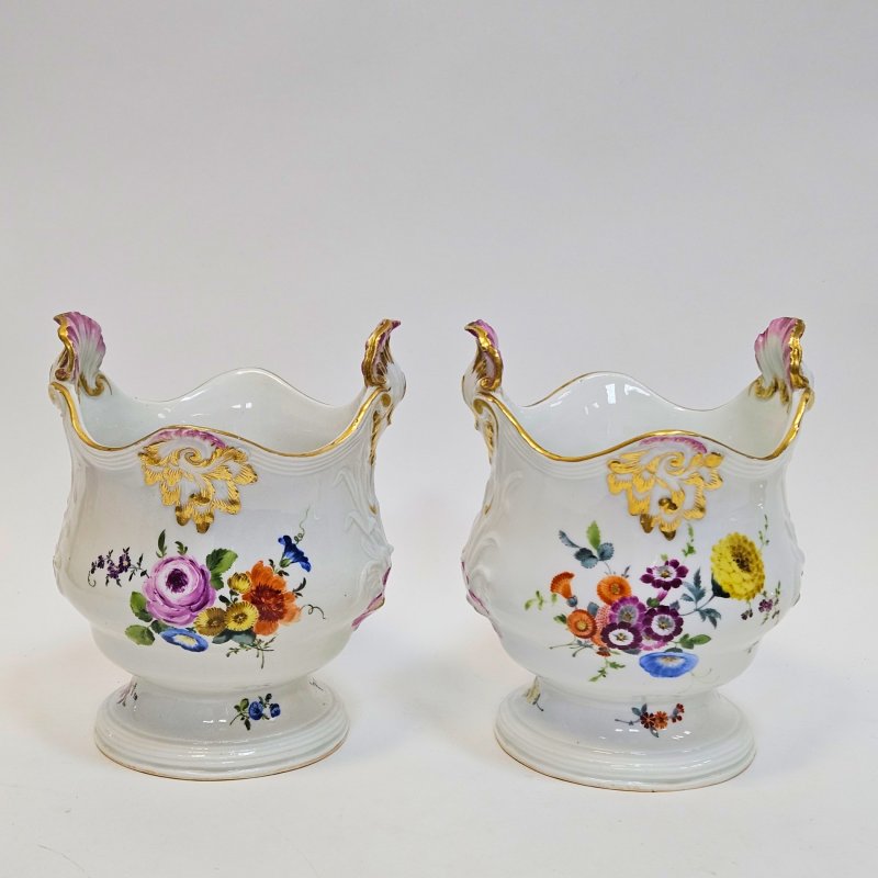 Кашпо Meissen с цветами (к)
