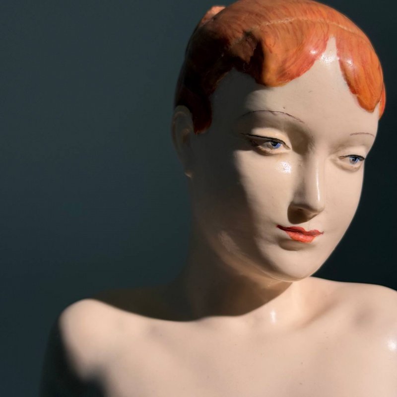 Уникальная статуэтка Печаль Герхарда Хеннинга Royal Copenhagen 1918 г Дания (к)