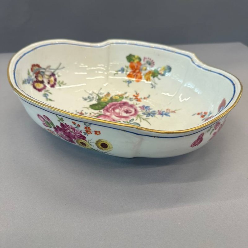 Старинная чаша овальной формы  Meissen 1763-74 гг