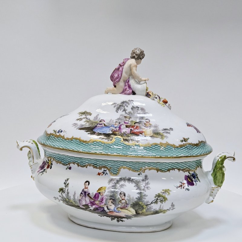 Большая супница Meissen из заказного сервиза 1773-1774г