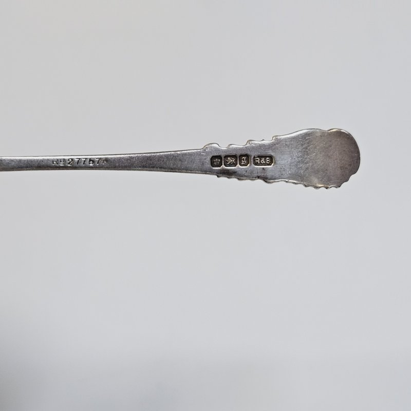 Антикварная ложка - листик Англия 1899