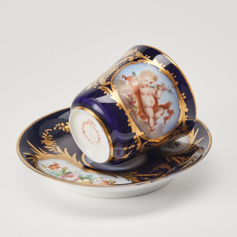 Кофейная чашка с блюдцем 1900-1910 (д)