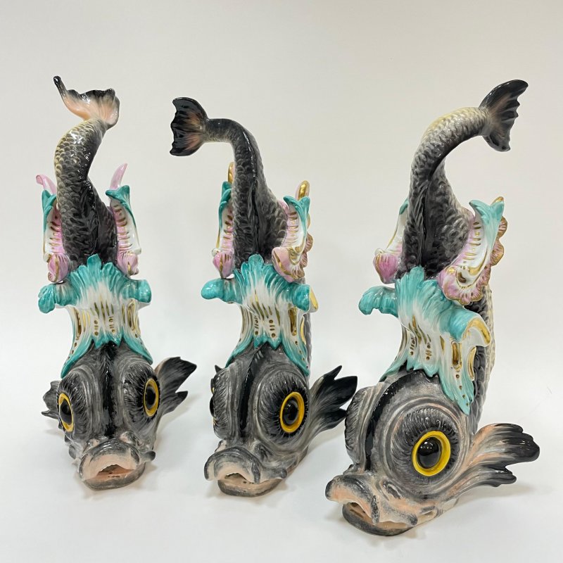 Набор из 3х фигурок Дельфины Meissen 1800е г (к)