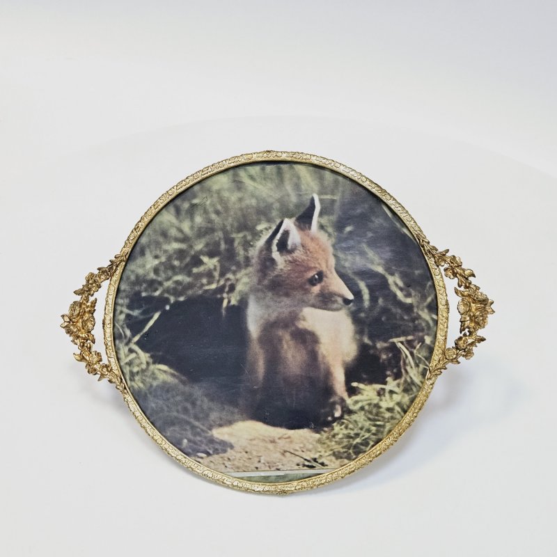 Круглая рамка бронза