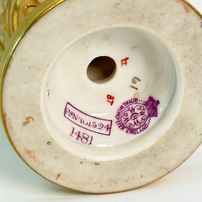 Парные вазы Royal Worcester