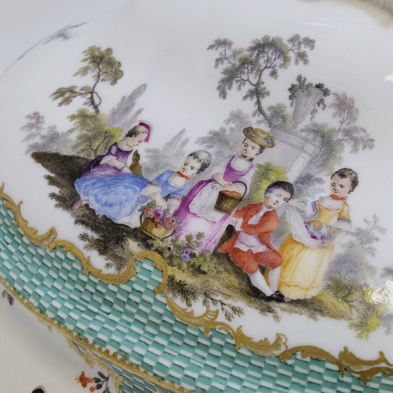 Большая супница Meissen из заказного сервиза 1773-1774г