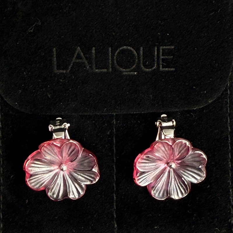 Серьги клипсы Lalique Earrings Франция 2010-2020