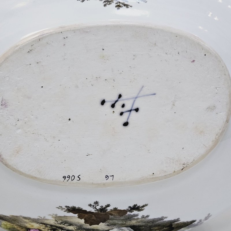 Большая супница Meissen из заказного сервиза 1773-1774г