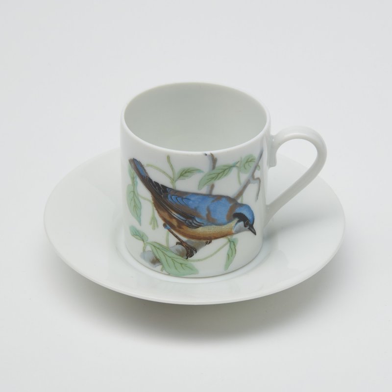 Кофейная пара с птицей Limoges
