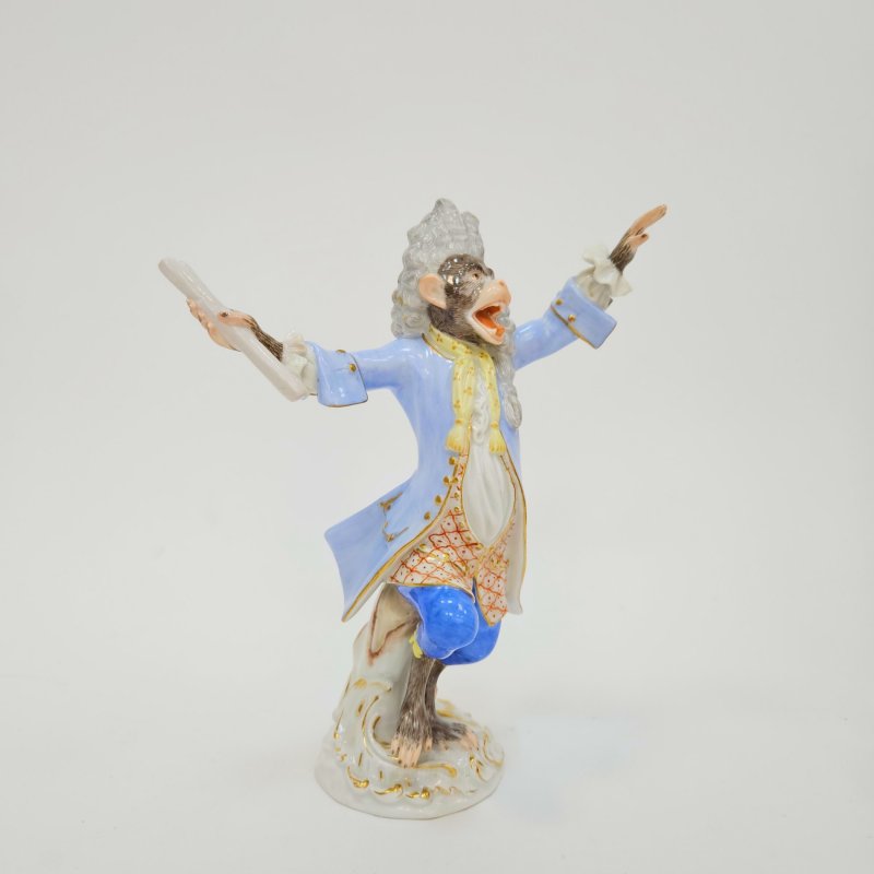 Статуэтка Дирижер обезьяньего оркестра Meissen (Н)