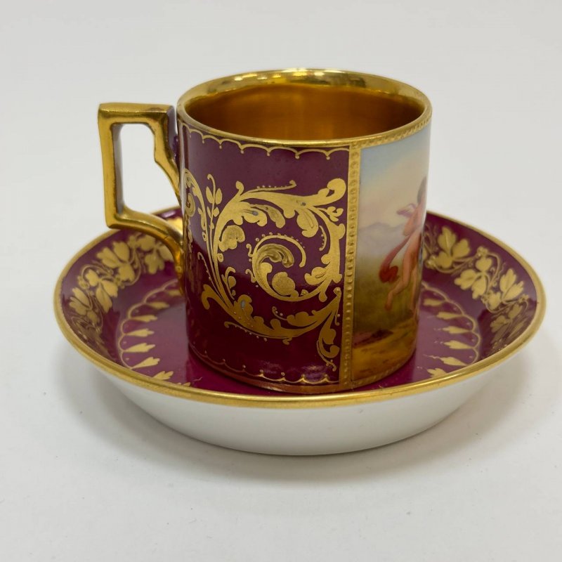 Кофейная пара Амур и Нимфа Royal Vienna (Д)