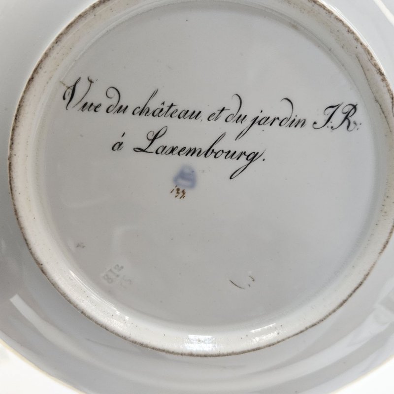 Тарелка Royal Vienna 1812г Вид Люксембургского сада (к)