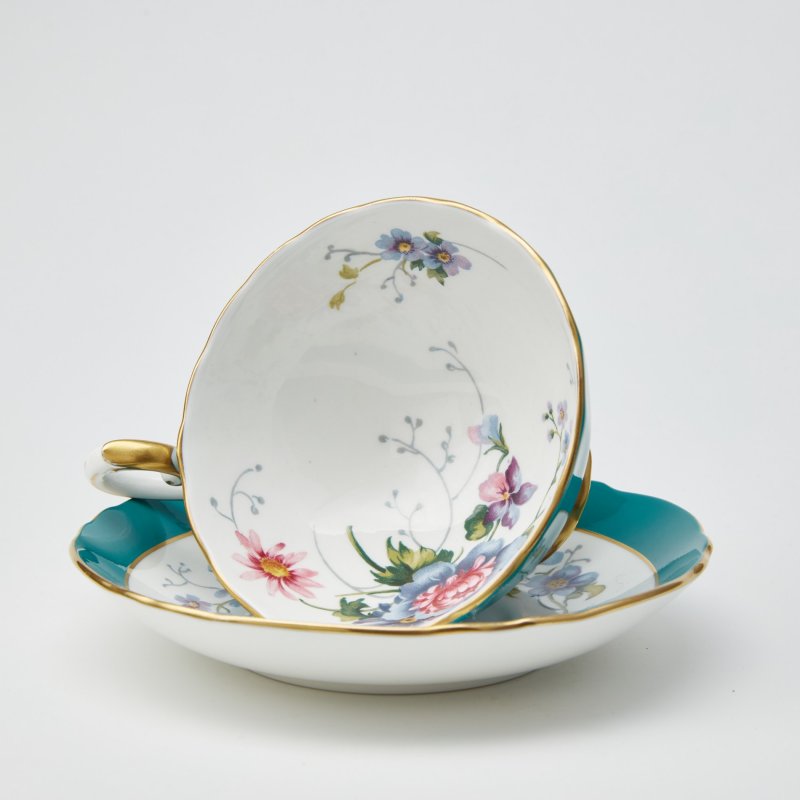 Чайная пара Crown Staffordshire