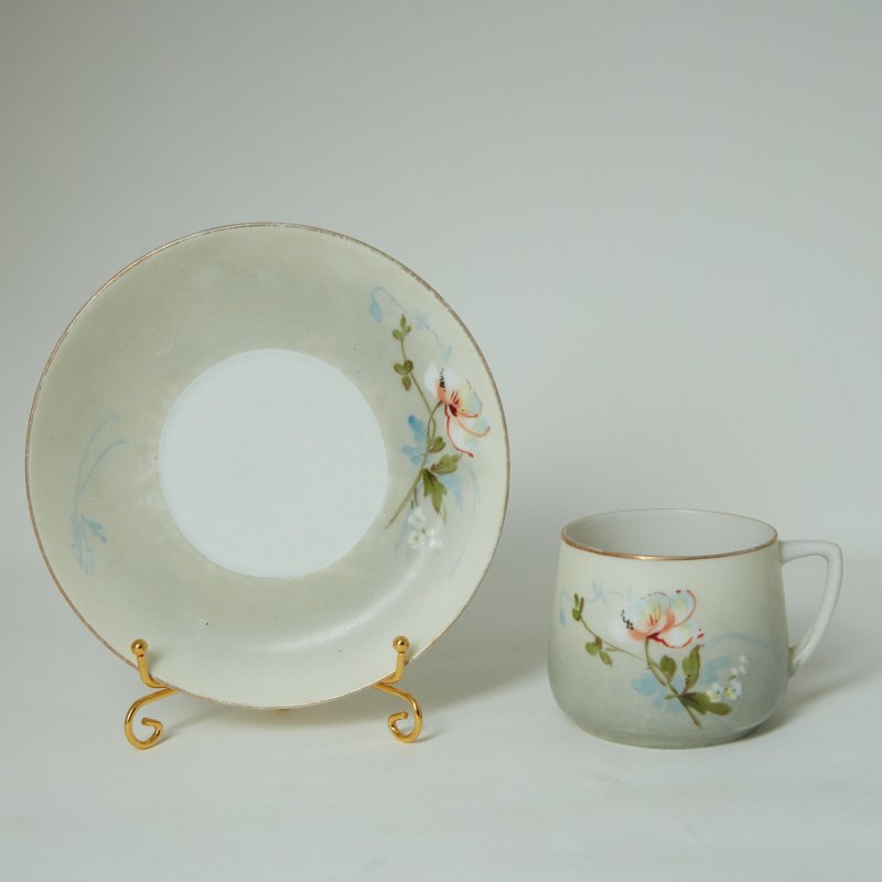 Чайная пара с цветами Фарфортрест