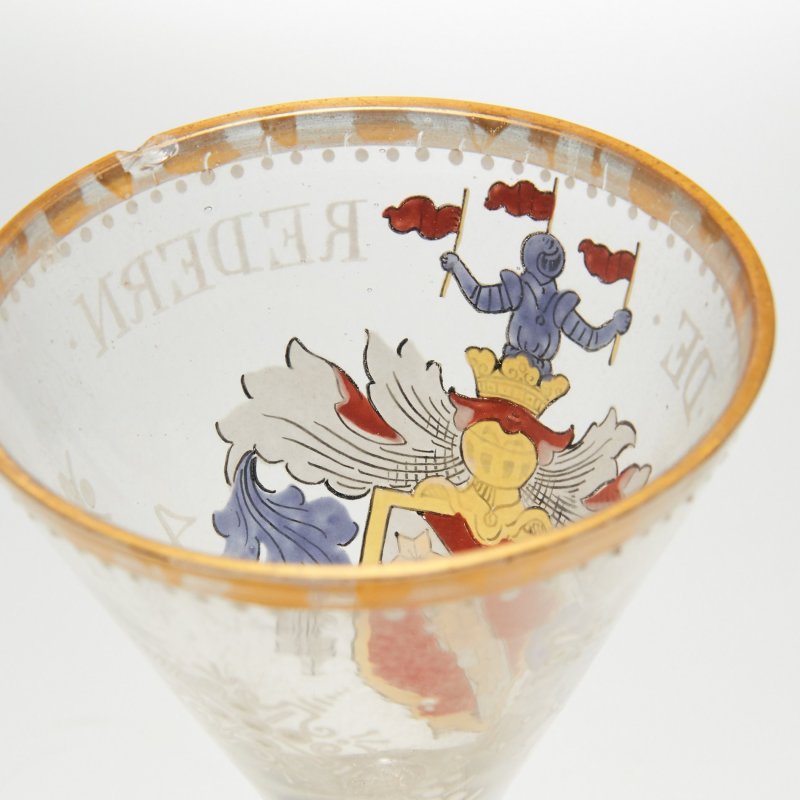 Германия. Старинный бокал Wappengias Ref 