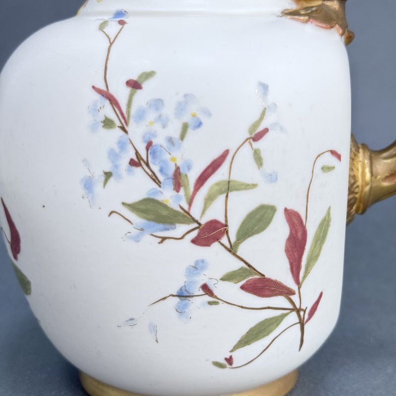 Старинный кувшин ручной работы blush ivory  Royal Worcester 1891 год