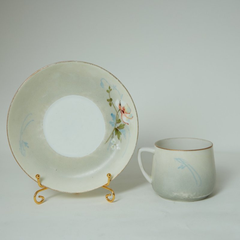 Чайная пара с цветами Фарфортрест