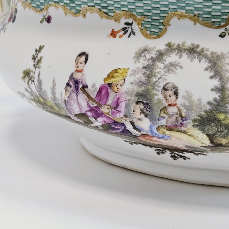 Большая супница Meissen из заказного сервиза 1773-1774г