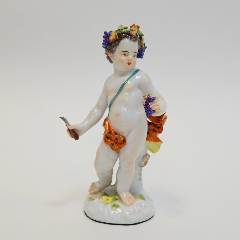 Фигурка Сбор винограда Путти Meissen