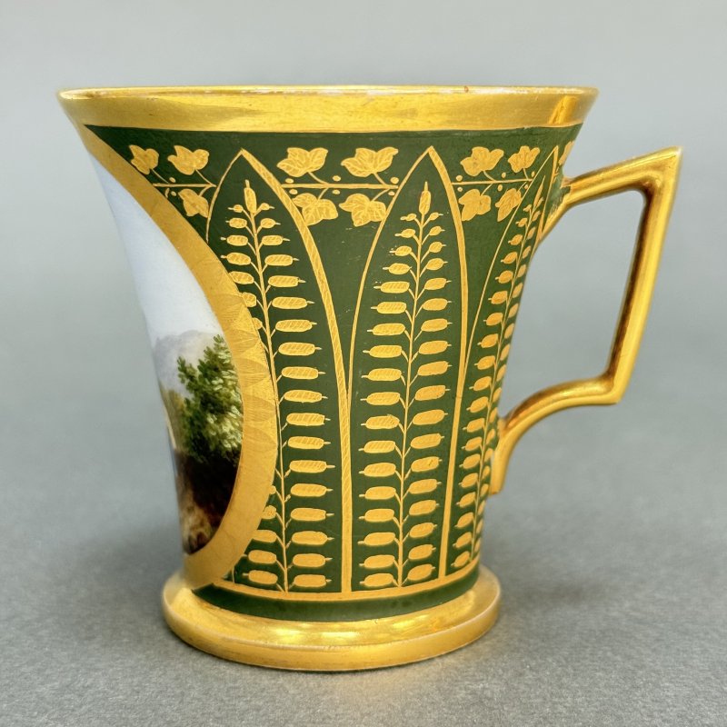 Зелёный сервиз Dagoty à Paris Франция 1800-1810 гг (к)