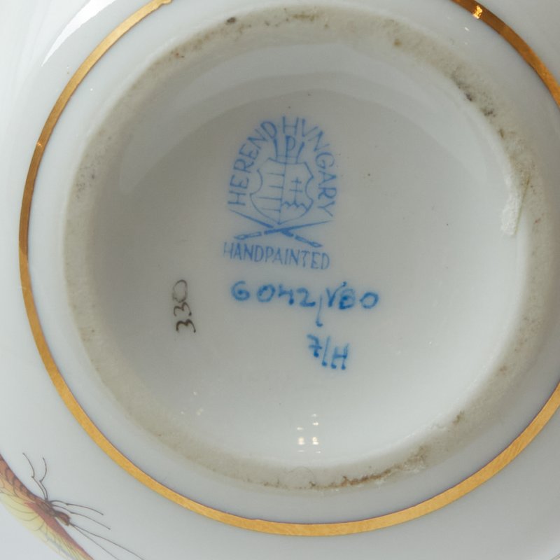 Шкатулка в форме яйца 1949г Herend