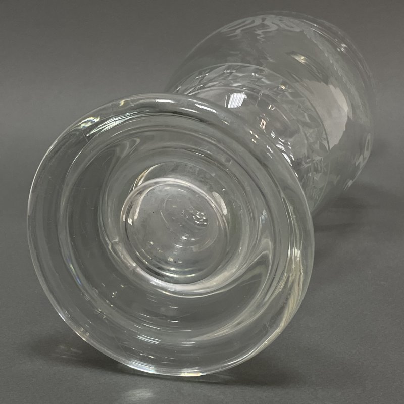 Стеклянная ваза в неоклассическом стиле 1890е г Богемия (к)