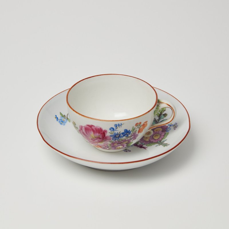 Кофейная пара Meissen клеймо периода Marcolini