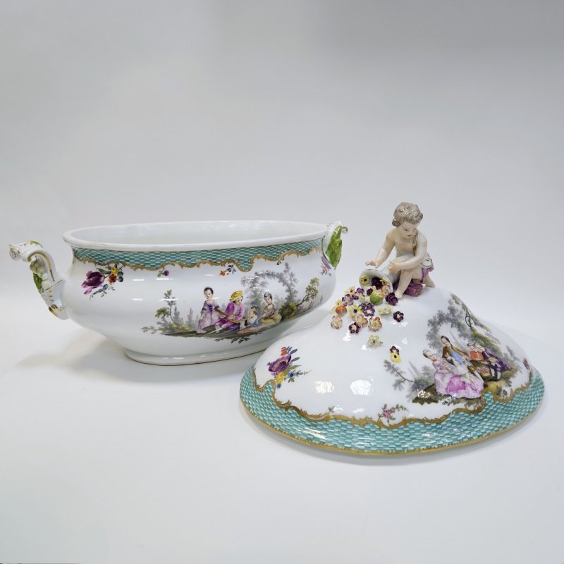 Большая супница Meissen из заказного сервиза 1773-1774г