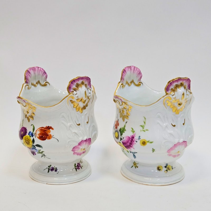 Кашпо Meissen с цветами (к)