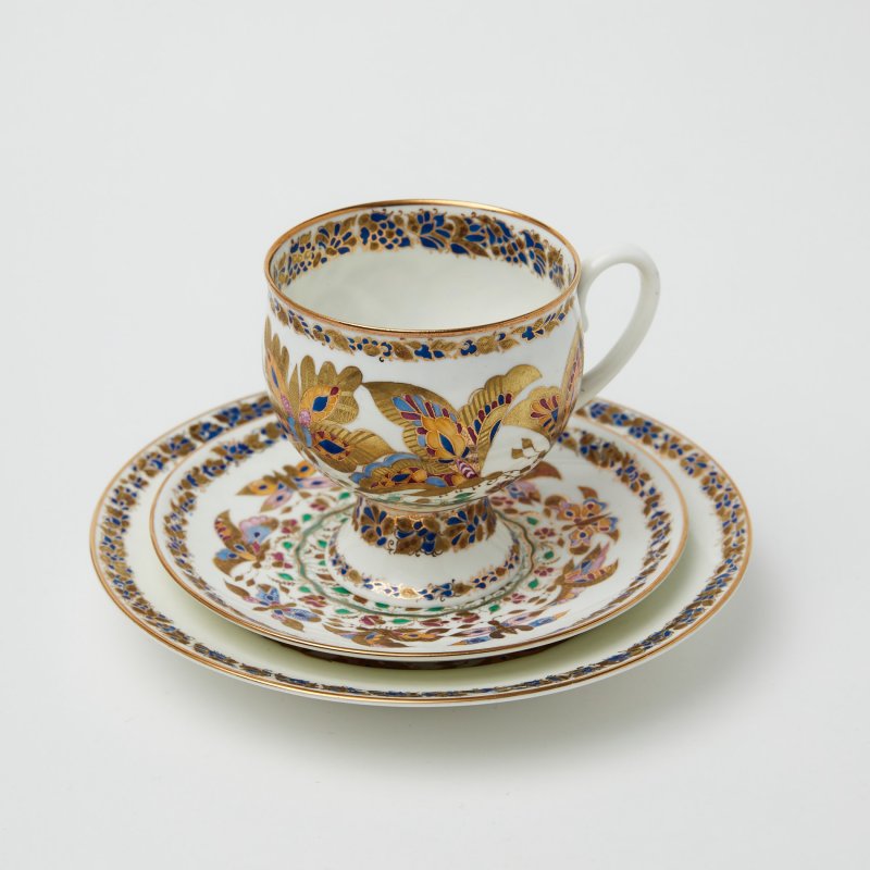 Чайная тройка ЛФЗ Пестрые бабочки