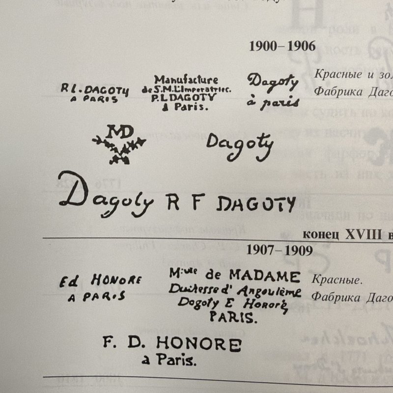 Зелёный сервиз Dagoty à Paris Франция 1800-1810 гг (к)