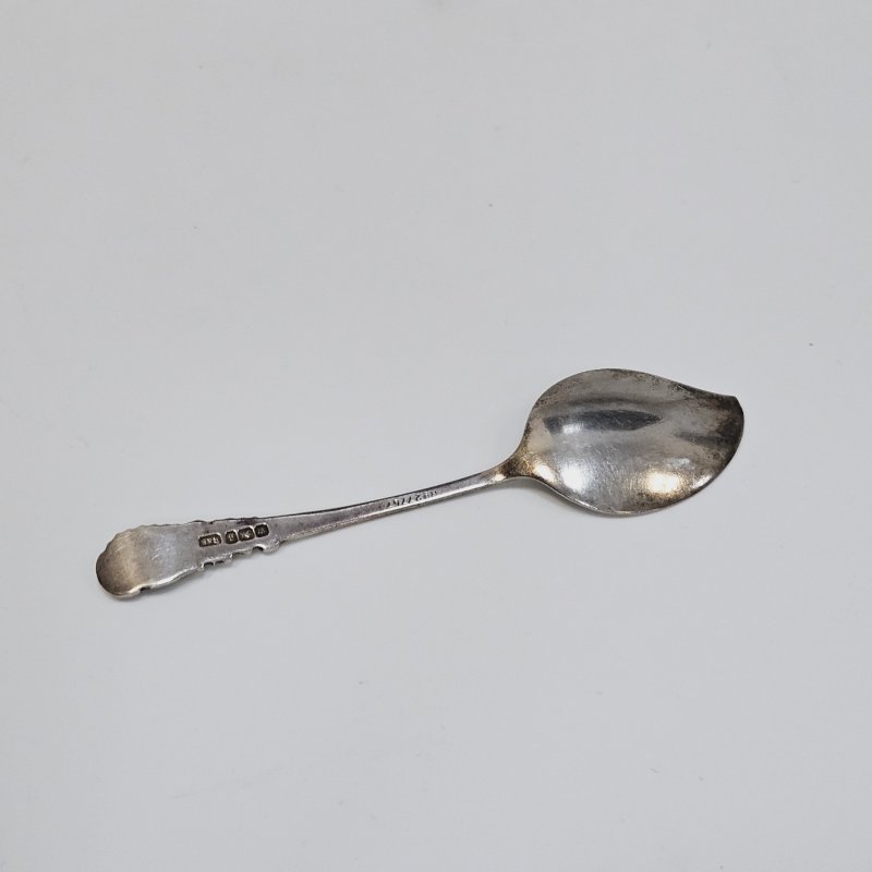 Антикварная ложка - листик Англия 1899