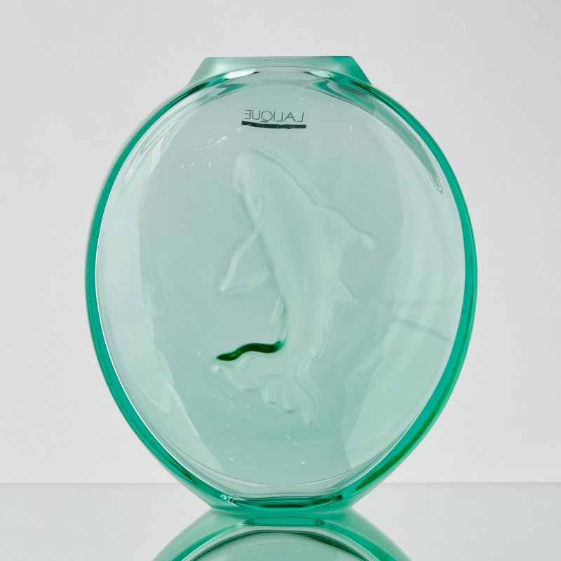 Хрустальная коллекционная ваза Koi Carp Lalique
