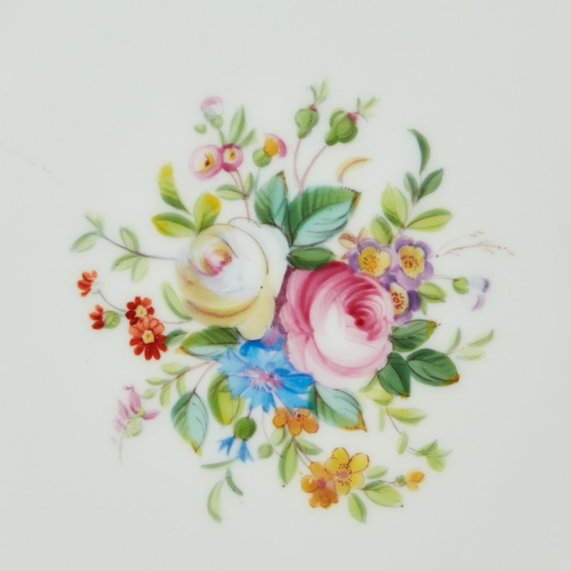 Тарелка кобальтовый борт с птицами Minton 1912-1950