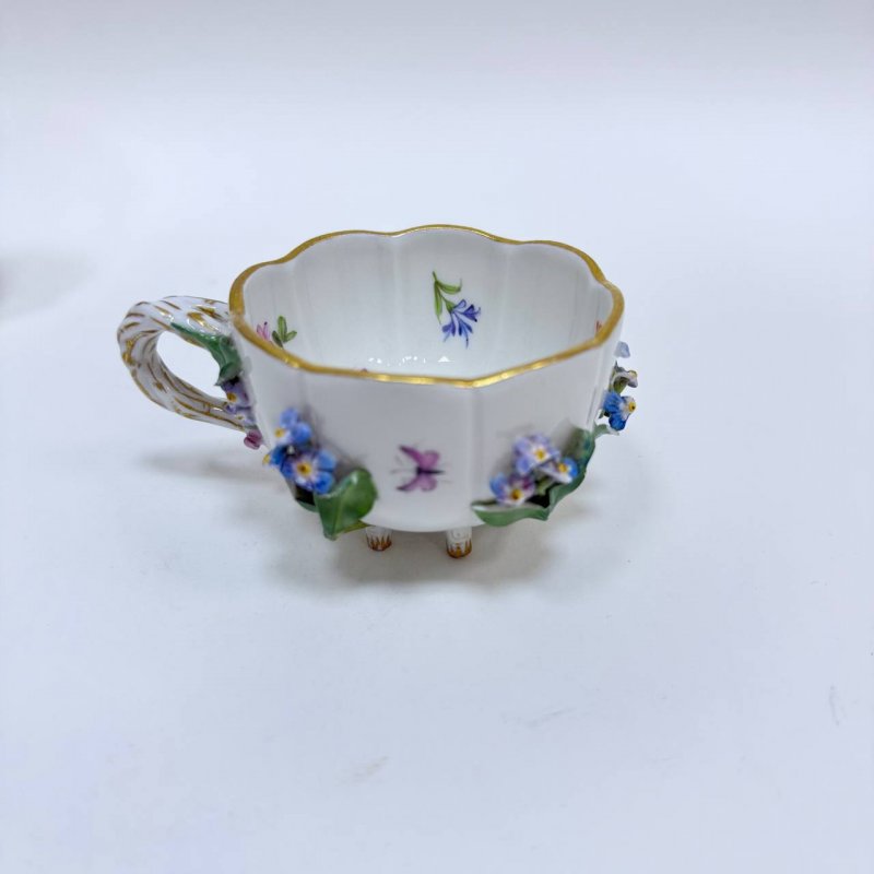 Чашка с блюдцем для кофе Meissen начало 20 века Германия